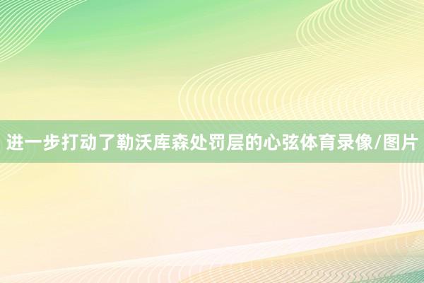 进一步打动了勒沃库森处罚层的心弦体育录像/图片