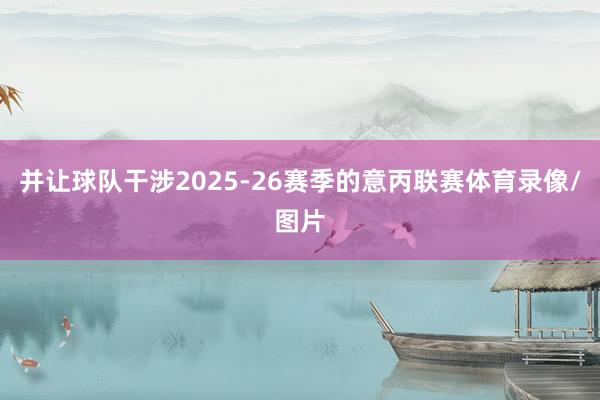 并让球队干涉2025-26赛季的意丙联赛体育录像/图片