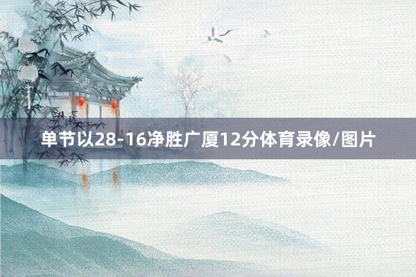 单节以28-16净胜广厦12分体育录像/图片